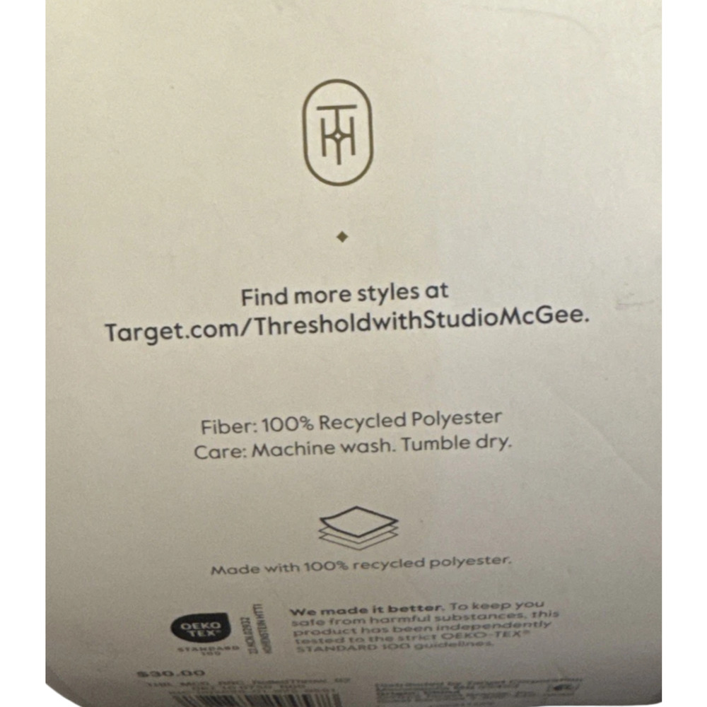 Threshold Cream Throw Studio McGee 50" x 60" Wrap Up & Stay Warm - Picture 4 of 5